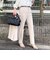 《セットアップ対応》ウォッシャブルダブルクロススリムパンツ
