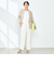 《セットアップ対応》ニュアンスジョーゼットセミワイドパンツ