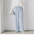 《セットアップ対応》ニュアンスジョーゼットセミワイドパンツ