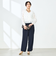 《セットアップ対応》ニュアンスジョーゼットセミワイドパンツ