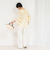 シアーラッフルブラウス
