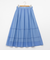 《セットアップ対応》ウォッシャブルタックフレアシアースカート