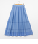 《セットアップ対応》ウォッシャブルタックフレアシアースカート