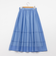 《セットアップ対応》ウォッシャブルタックフレアシアースカート