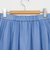 《セットアップ対応》ウォッシャブルタックフレアシアースカート