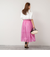 《セットアップ対応》ウォッシャブルタックフレアシアースカート