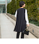 ◇【WEB限定】ウォッシャブルドライタスランスリットジレ