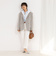 《セットアップ対応》リネンライクシングルジャケット