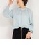 割繊ギャザーブラウス