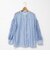 袖フリルシアーブラウス