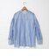 袖フリルシアーブラウス