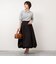ウォッシャブルタフタバルーンスカート
