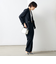 《セットアップ対応》ウォッシャブルライトドライシャンブレーワイドパンツ