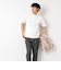 《接触冷感》スーピマコットン ダブルカラーTee 25SS