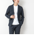 《ビジカジ/セットアップ対応》ドットサッカーストレッチジャケット 25SS
