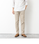 《ビジカジ対応》綿麻COOLMAX スリムフィットパンツ 25SS