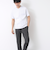 《ビジカジ対応》セミシルケットスムース ボーダー Vネック ドレスTシャツ 25SS