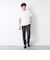 《ビジカジ対応》セミシルケットスムース ボーダー Vネック ドレスTシャツ 25SS