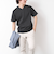 《ビジカジ対応》セミシルケットスムース ボーダー Vネック ドレスTシャツ 25SS
