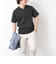 《ビジカジ対応》セミシルケットスムース ボーダー Vネック ドレスTシャツ 25SS