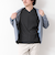 《ビジカジ対応》セミシルケットスムース ボーダー Vネック ドレスTシャツ 25SS