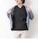 《ビジカジ対応》セミシルケットスムース ボーダー Vネック ドレスTシャツ 25SS