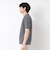 《ビジカジ対応》セミシルケットスムース ボーダー Vネック ドレスTシャツ 25SS