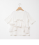 フリル付き3WAYストレッチリブカットソー