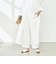 【WEB STAFF恵☆別注カラーあり】《セットアップ対応》リネンセミワイドパンツ