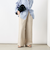 【WEB STAFF恵☆別注カラーあり】《セットアップ対応》リネンセミワイドパンツ