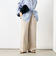【WEB STAFF恵☆別注カラーあり】《セットアップ対応》リネンセミワイドパンツ