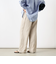 【WEB STAFF恵☆別注カラーあり】《セットアップ対応》リネンセミワイドパンツ