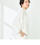 《セットアップ対応》リネンフリル衿ブラウス