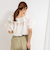 2wayラッフル衿ブラウス