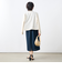 ウォッシャブル麻調タックコクーンワンピース