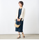 ウォッシャブル麻調タックコクーンワンピース