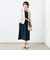 ウォッシャブル麻調タックコクーンワンピース