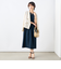 ウォッシャブル麻調タックコクーンワンピース