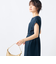 ウォッシャブル麻調タックコクーンワンピース