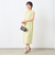 ウォッシャブル麻調タックコクーンワンピース