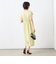 ウォッシャブル麻調タックコクーンワンピース