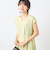ウォッシャブル麻調タックコクーンワンピース