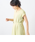 ウォッシャブル麻調タックコクーンワンピース