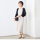 ウォッシャブル麻調タックコクーンワンピース