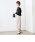 ウォッシャブル麻調タックコクーンワンピース
