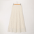 ウォッシャブルドットサテンナロースカート