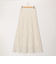 ウォッシャブルドットサテンナロースカート