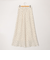 ウォッシャブルドットサテンナロースカート