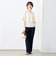 《セットアップ対応》麻調フレアスリーブブラウス