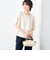 《セットアップ対応》麻調フレアスリーブブラウス